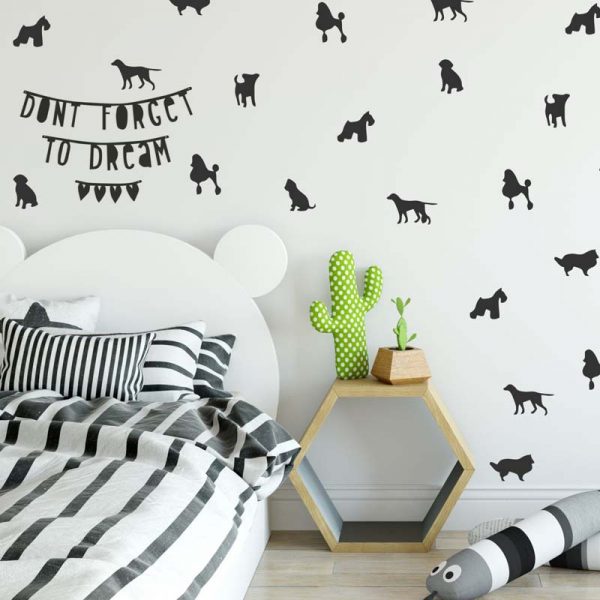 Stickit Designs - Dog silhouettes wall stickers - Shopfox
