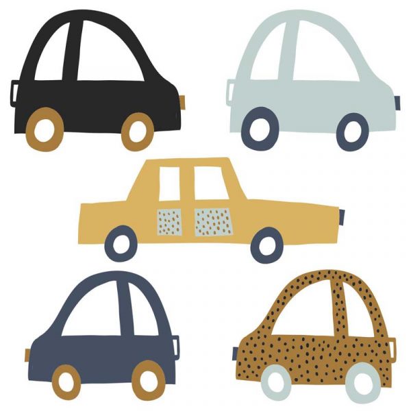 Stickit Designs - Cute Cars Wall Stickers - Shopfox