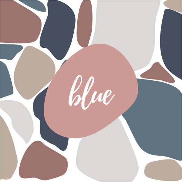 Stickit Designs - Blue Terrazzo Wall Stickers - Shopfox