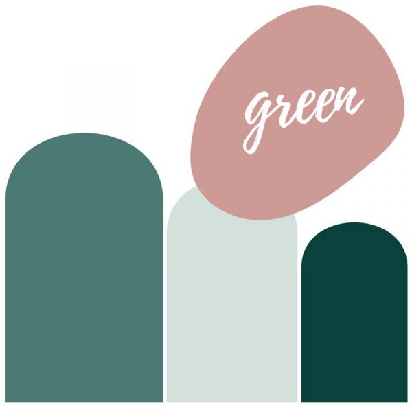 Stickit Designs - Set of Green Arches Wall Stickers - Shopfox