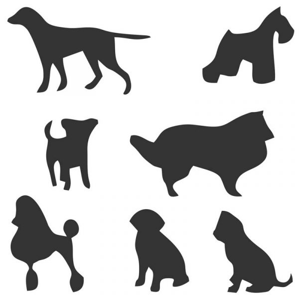 Stickit Designs - Dog silhouettes wall stickers - Shopfox