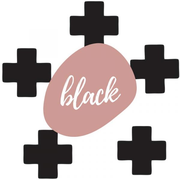 Stickit Designs - Black Crosses Wall Stickers - Shopfox