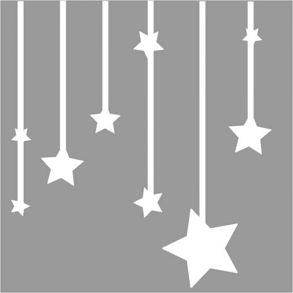 Stickit Designs - Hanging Stars Wall Stickers - Shopfox