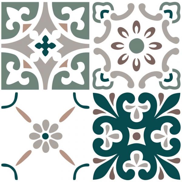 Stickit Designs - Shades of Green Tile Stickers - Shopfox