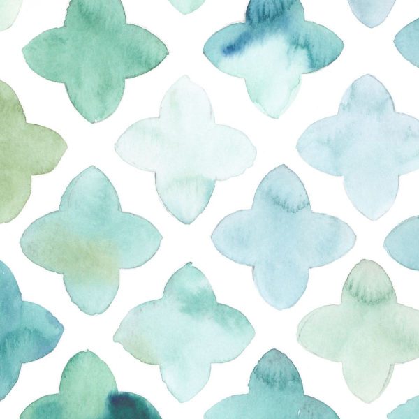 Stickit Designs - Turquoise Watercolour PVC Table Runner - Shopfox