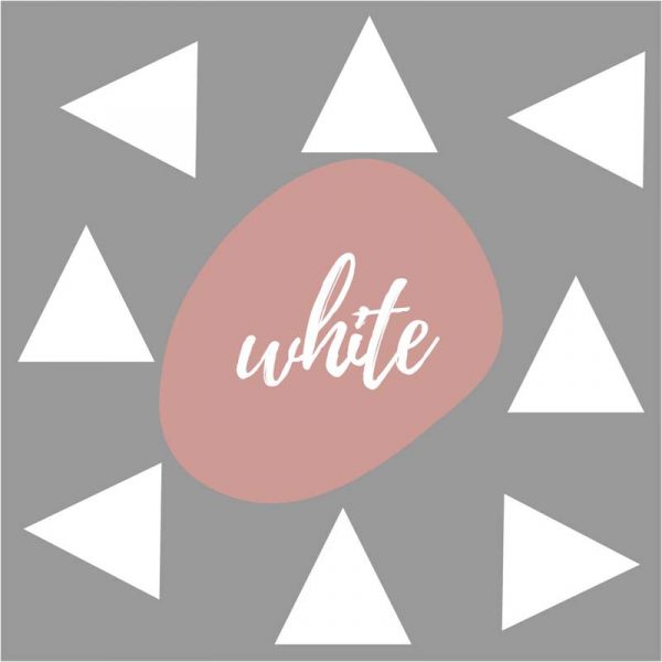 Stickit Designs - White Triangles Wall Stickers - Shopfox