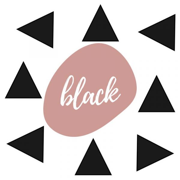 Stickit Designs - Black Triangles Wall Stickers - Shopfox