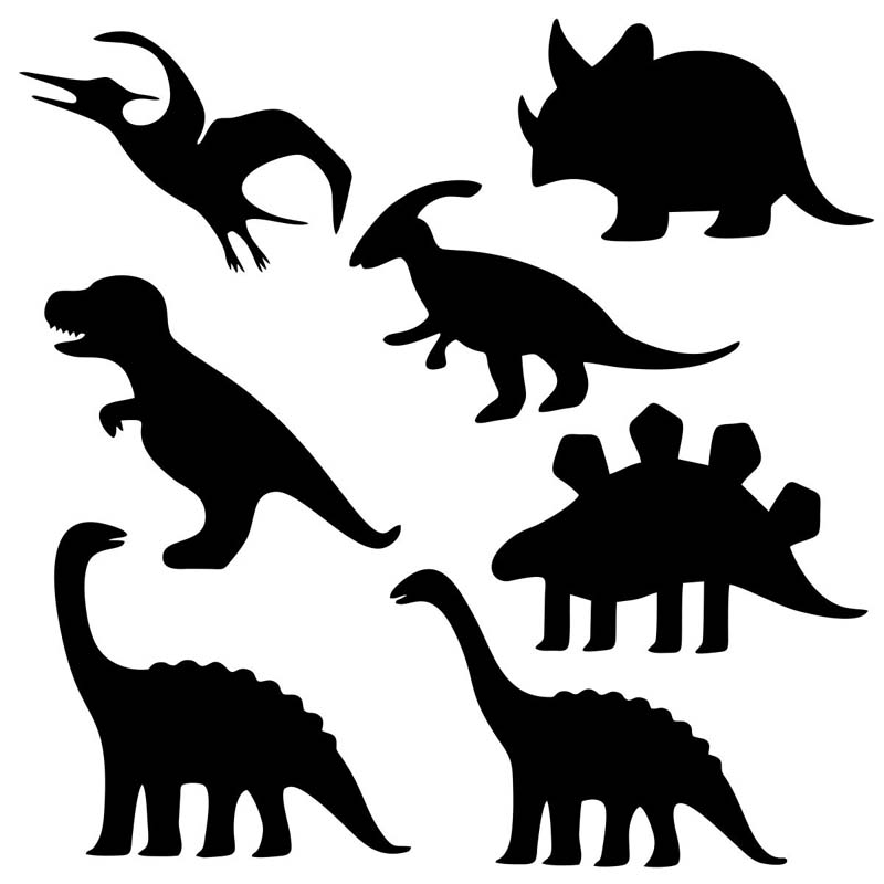 Dino Silhouette Wall Stickers – Stickit Designs – Shopfox