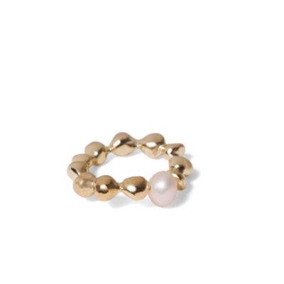 iloni Jewellery - Pebble Ring with Pearl - Shopfox