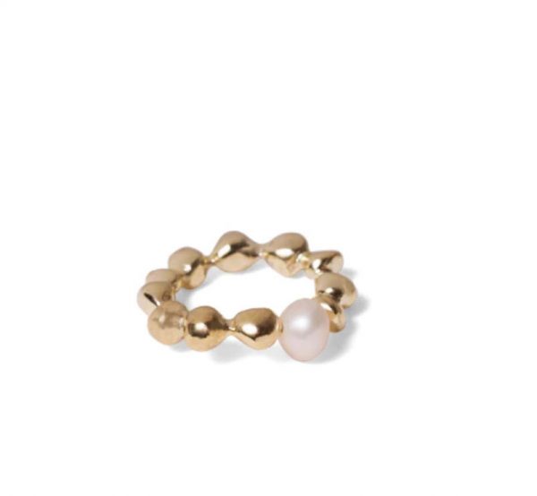 iloni Jewellery - Pebble Ring with Pearl - Shopfox