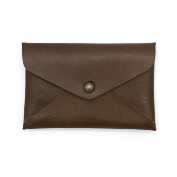 Leather Card Holder - Walnut - Shopfox