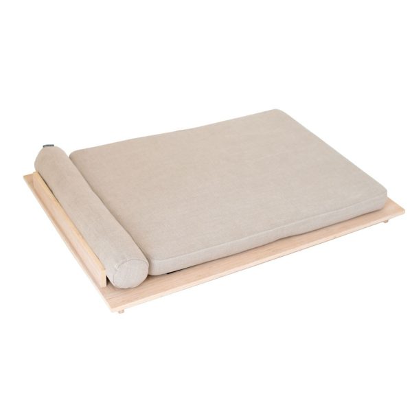 Jelico - Zen Bamboo Dog Bed - Oatmeal - Shopfox