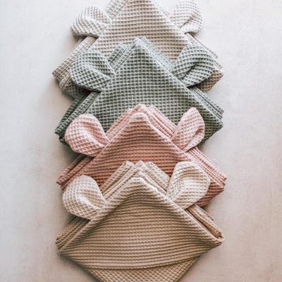 Koosh-uhn - Waffle Weave Hooded Towel - Shopfox