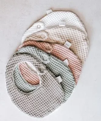 Waffle Weave Baby Bib - Shopfox