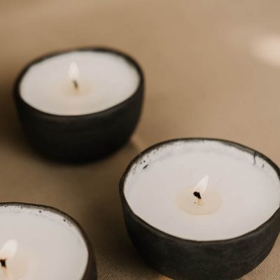 Passionfruit Ceramics - Wanderlust Candle in Charcoal - Shopfox