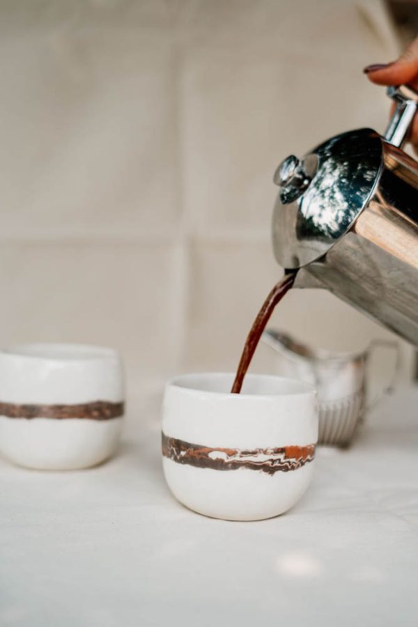 Passionfruit Ceramics - Coffee Swirl Marbled Mug - Shopfox