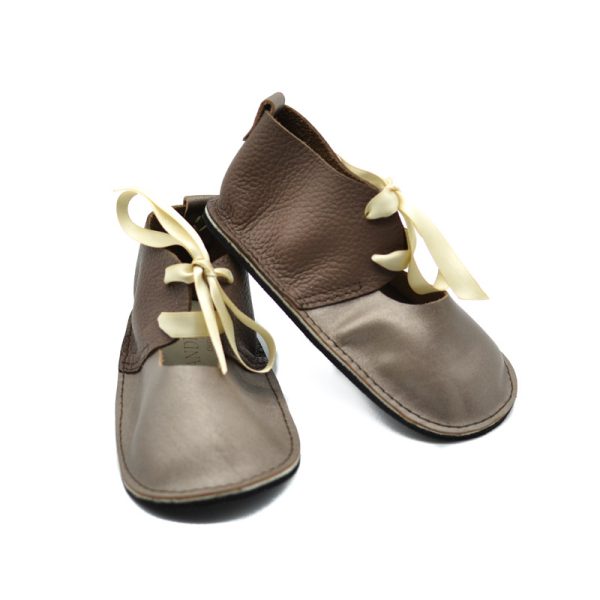 Wander Creations - Chloe Kids Shoes - Bronze & Brown - Shopfox