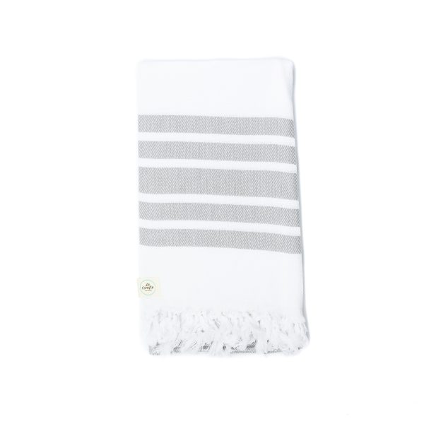 Le Comfie - Baliksirti Turkish Towel - grey- Shopfox