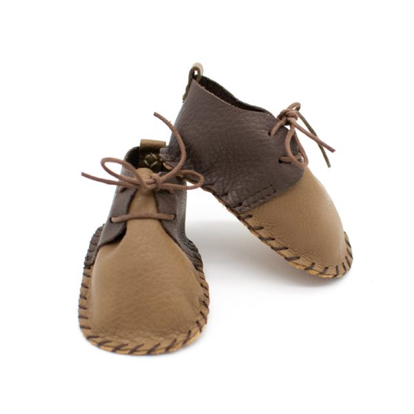 Noah Kids Shoes - Sand & Brown - Shopfox