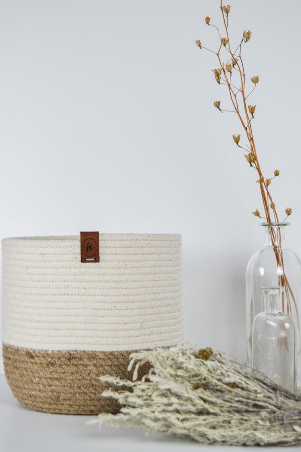 Handmade rope baskets by inline.