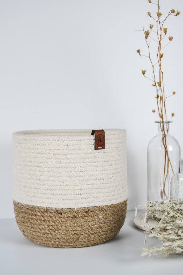 Handmade rope baskets by inline.