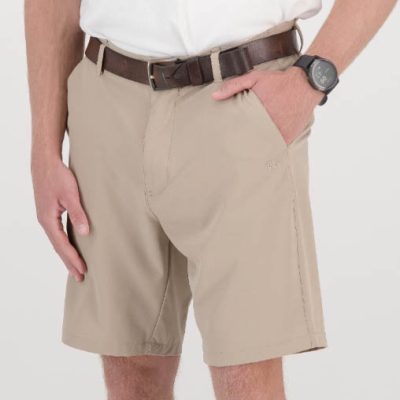GiLo Lifestyle - Mens Khaki Hybrid Golf Shorts - Shopfox