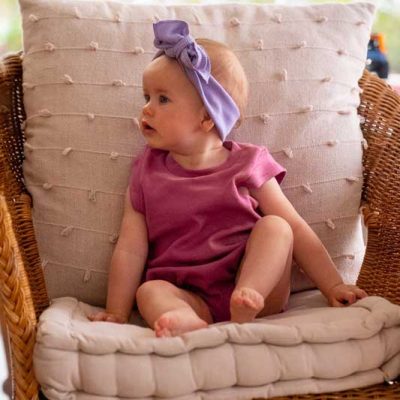 Solid Cotton Romper - Shopfox