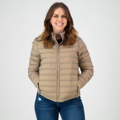 GiLo Lifestyle - Unisex Packable Puffer Jacket - Khaki
