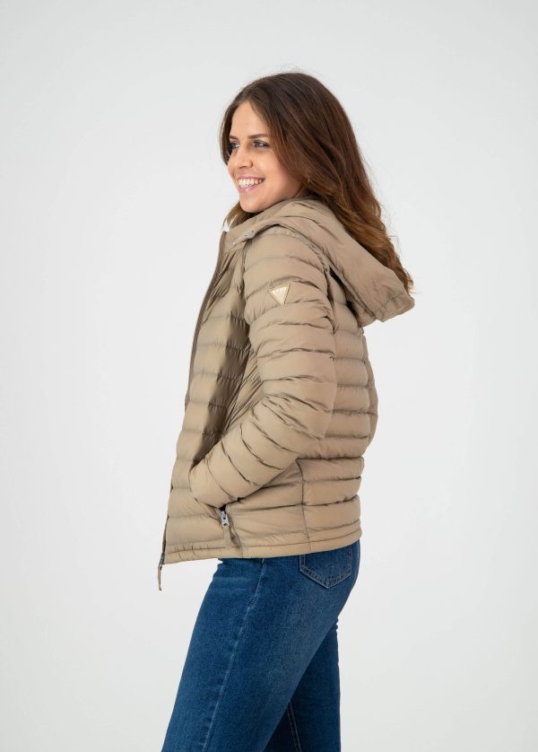 GiLo Lifestyle - Unisex Packable Puffer Jacket - Khaki - Side view - Shopfox