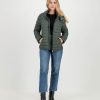 Unisex Packable Puffer Jacket – Wild Forest Green - Front view - Shopfox