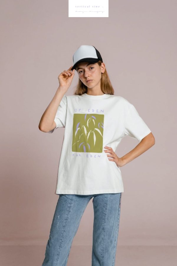 Vertical Vine Collective -Of Eden for Eden Tee | Olive Green - Shopfox