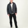 Unisex Packable Puffer Jacket – front - Anthracite Black