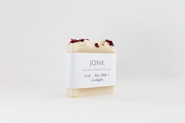 JONK- Nude - Eucalyptus & Rose Petals - Soap Bar - Shopfox