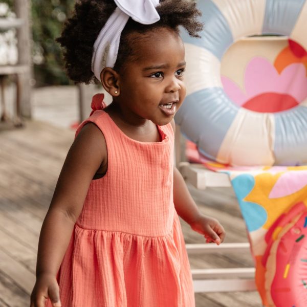 Carter and Me - Toddler + Kids Muslin Back Bow Dress - Shopfox